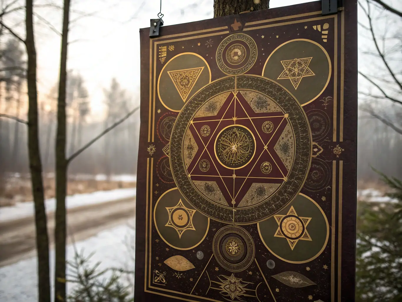 A visually striking image representing the beauty and complexity of mathematical formulas intertwined with ancient Hebrew text, symbolizing the project's unique approach to understanding the first verse of Genesis.