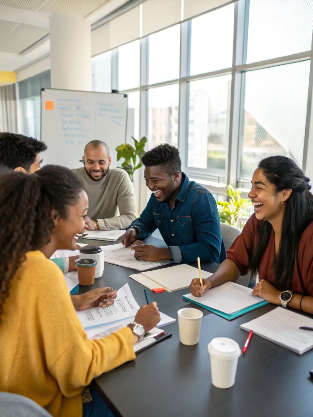An image representing a diverse group of people engaged in discussion and research, symbolizing the fostering of interdisciplinary dialogue.
