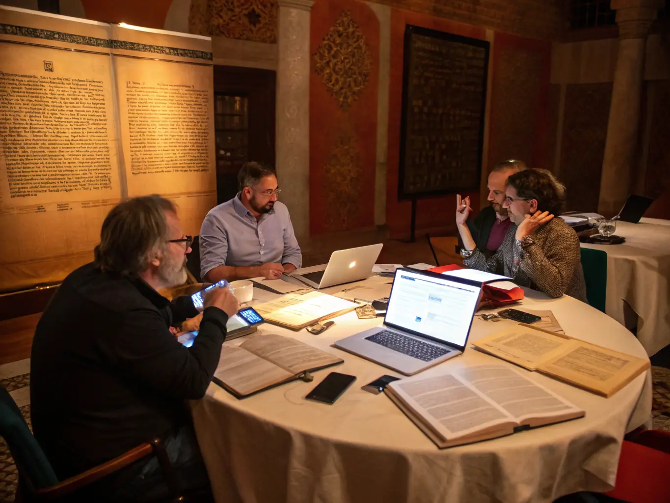 A conceptual image representing the convergence of scientific theories and biblical interpretation, illustrating the project's interdisciplinary approach to understanding the first verse of Genesis.